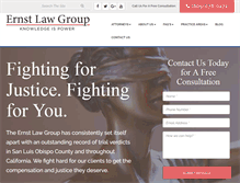 Tablet Screenshot of ernstlawgroup.com